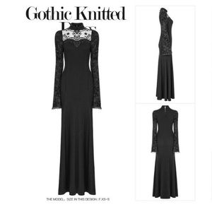 NWT Punk Rave Gothic Knitted Dress M/L